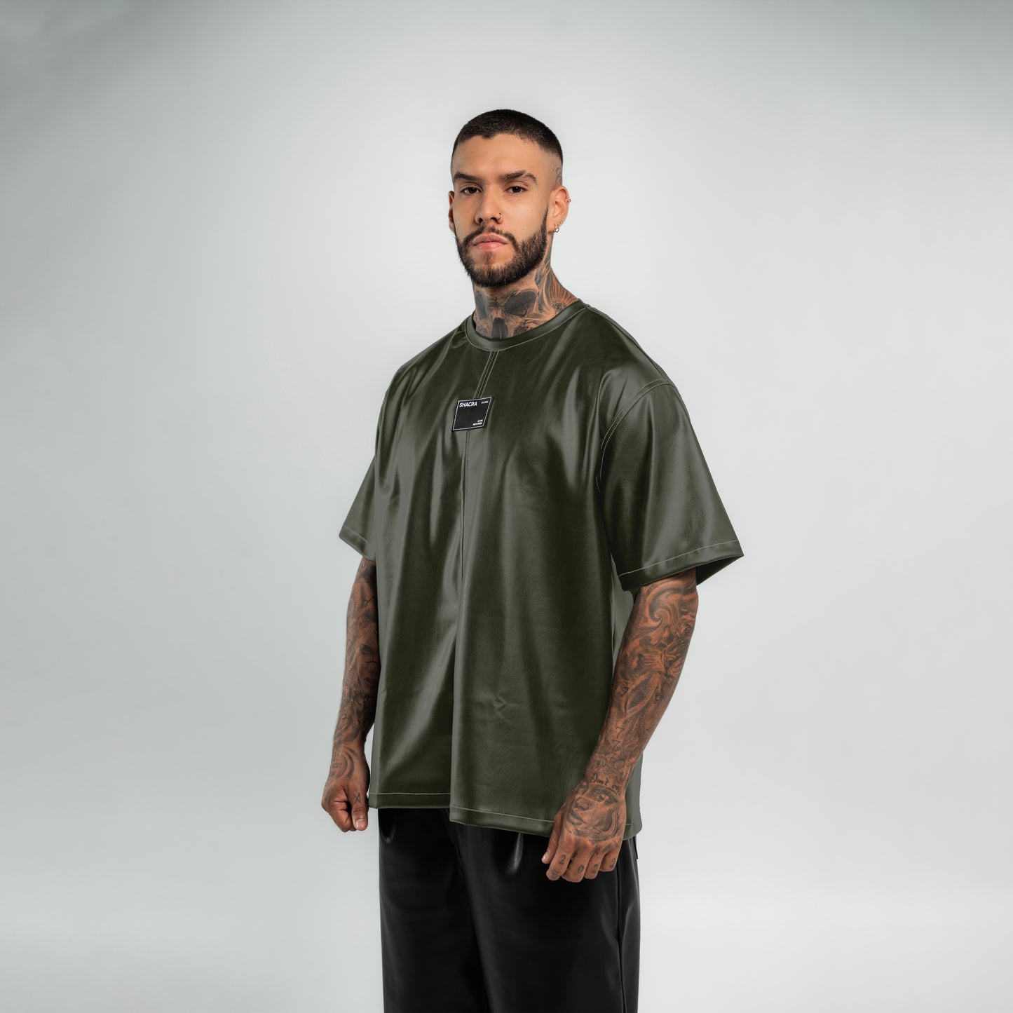 MILÁN OVERSIZED T-SHIRT OLIVE GREEN