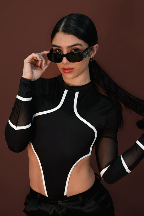 Black stylish sunglasses woman model fashion accessories high fashion sunglasses trendy eyewear for women.